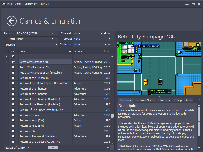 dosbox launcher